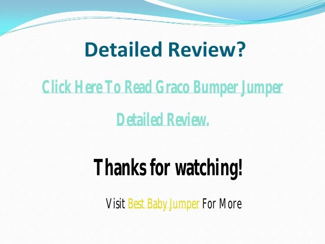 graco bumper jumper too low
