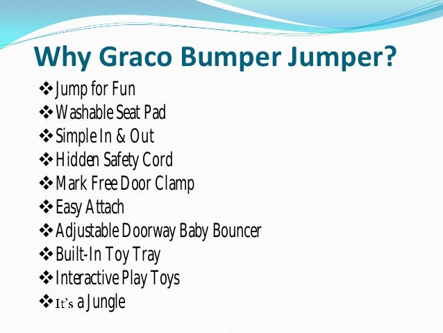 graco bumper jumper review