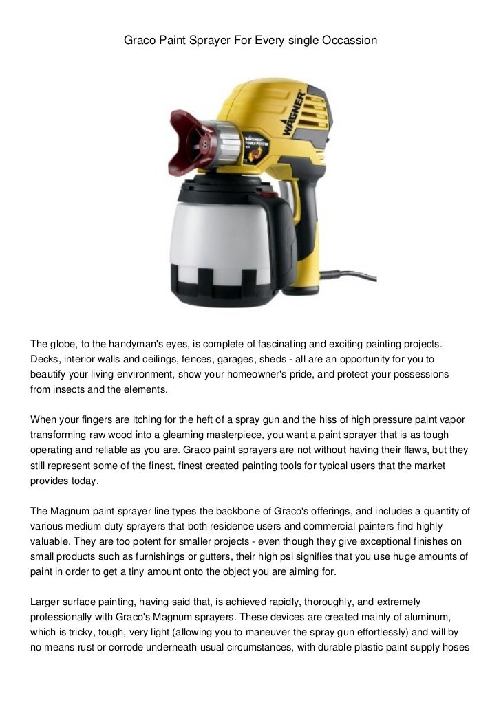 graco medium duty paint sprayer