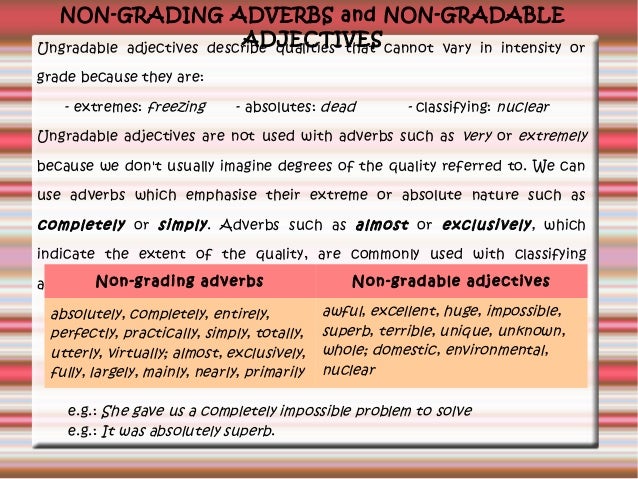 Graded adjectives. Non-gradable adjectives правило. Gradable and non-gradable adjectives. Gradable and ungradable adjectives в английском. Прилагательные gradable non-gradable.