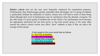 Gradding and reporting 