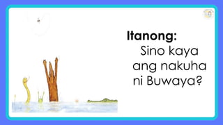 Itanong:
Sino kaya
ang nakuha
ni Buwaya?
 