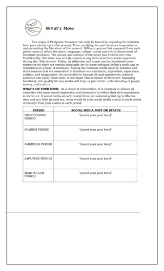 21st CENTURY LITERATURE | PDF | Free Download