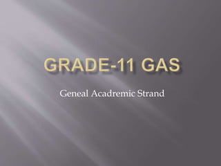 Geneal Acadremic Strand
 
