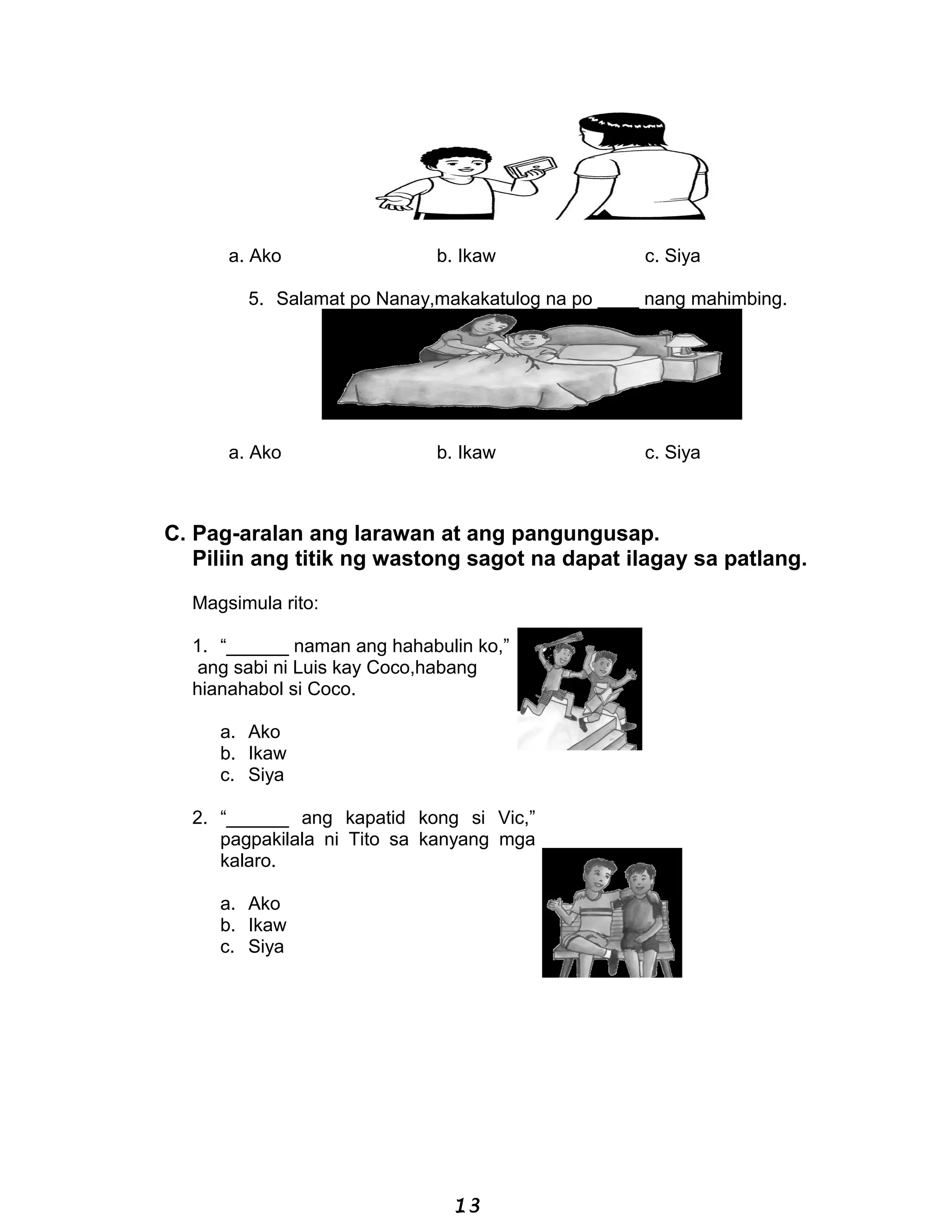 Grade 4-filipino-ako-ikaw-siya | DOC