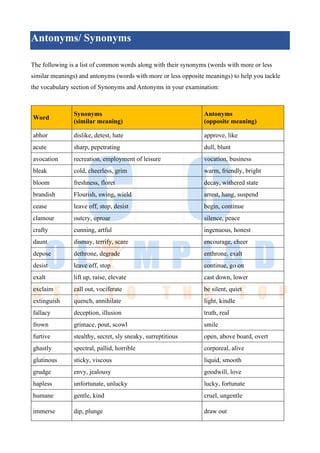 grade-6-english.pdf olympiad chapter notes | PDF