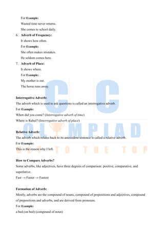 grade-6-english.pdf olympiad chapter notes | PDF