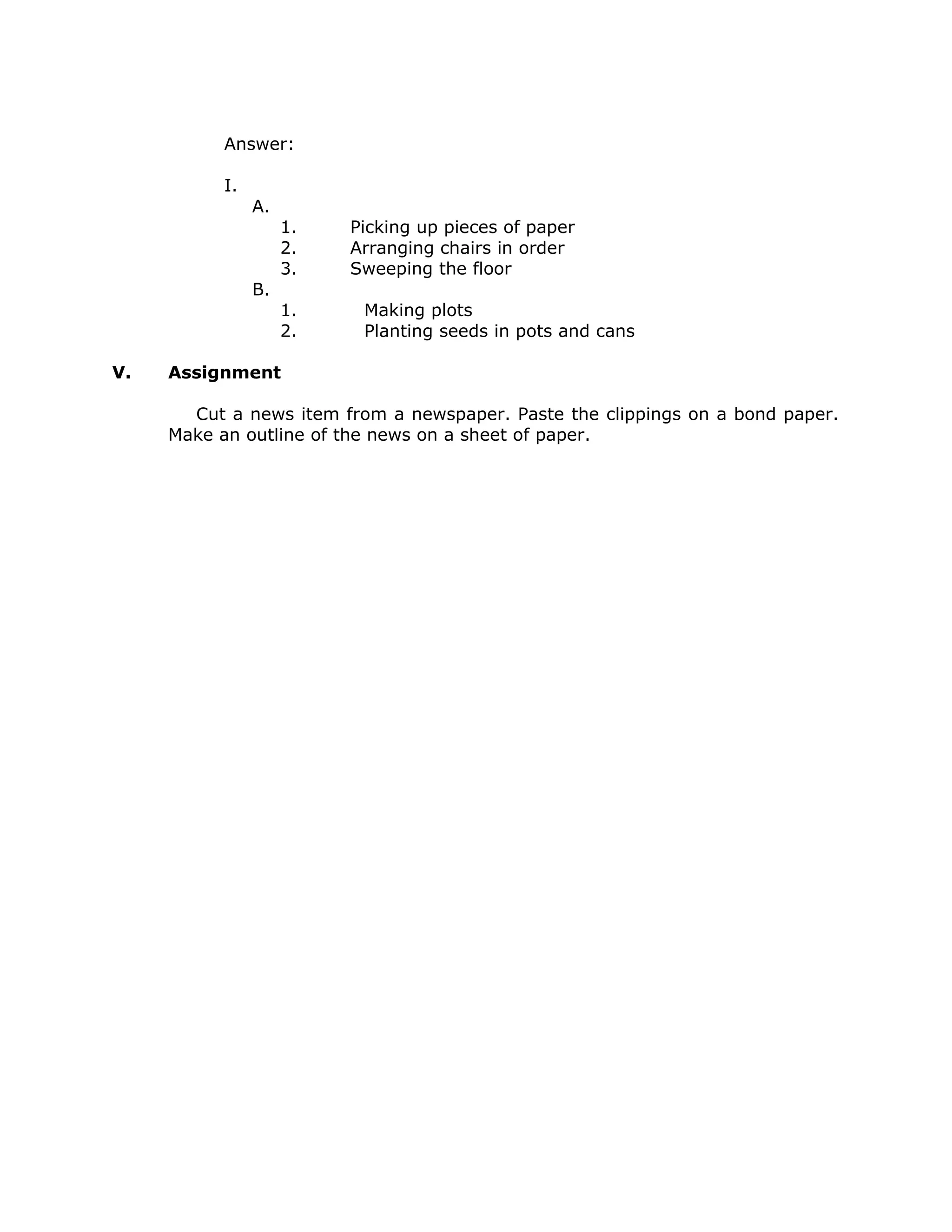 Grade 6-english-reading-outlining-a-two-paragraph-passage | DOC