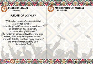 Gd Pledge powerpoint presentation for graduation.p | PPTX