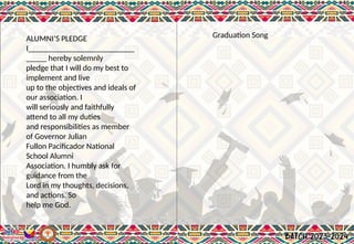 Convocation Pledge powerpoint presentation for graduation.p | PPTX