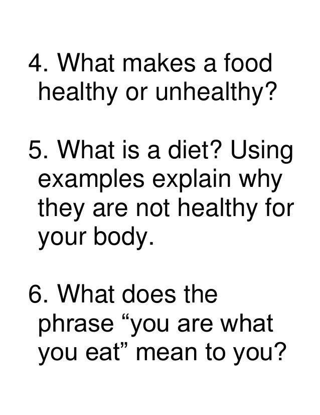 Grade 7nutritionquestions