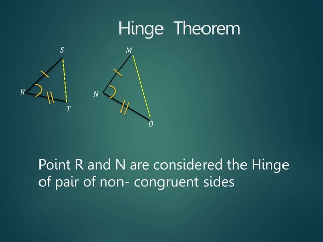Hinge theorem grade 8 powerpoint presentation | PPT
