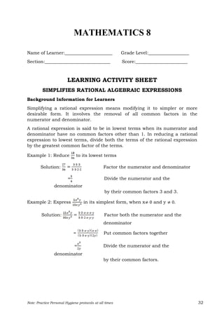 Grade 8 Mathematics Final Pdf Grade 8 Mathematics Final Pdf
