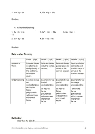Grade 8 Mathematics Final Pdf