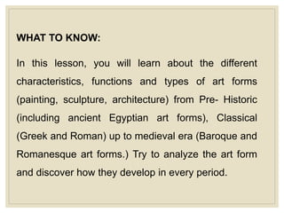 INTRODUCING THE WESTERN AND CLASSICAL ART TRADITIONS Grade-9-LLM-2-ARTS.ppt