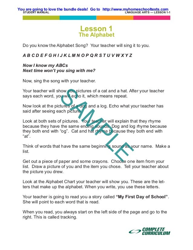 Kindergarten Homeschool Curriculum Reading Curriculum