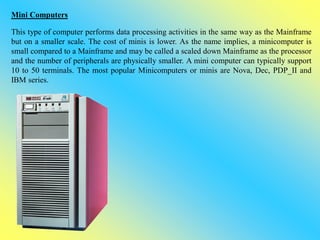 Mini Computer Examples For Students Grade 10 1st Term IT Notes | PDF