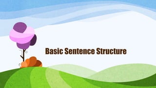 Basic Sentence Structure
 