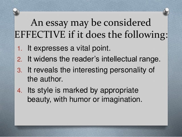 Classifying essay