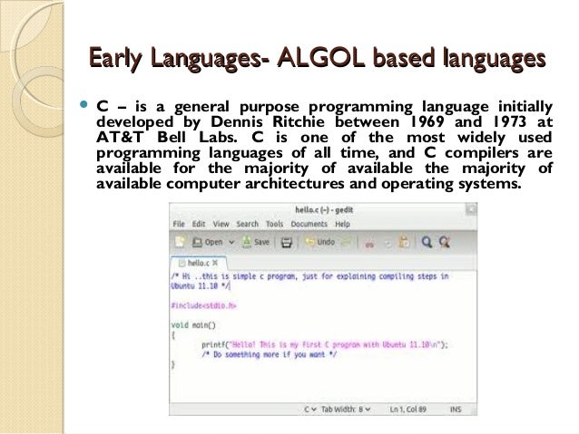 history of programming languages