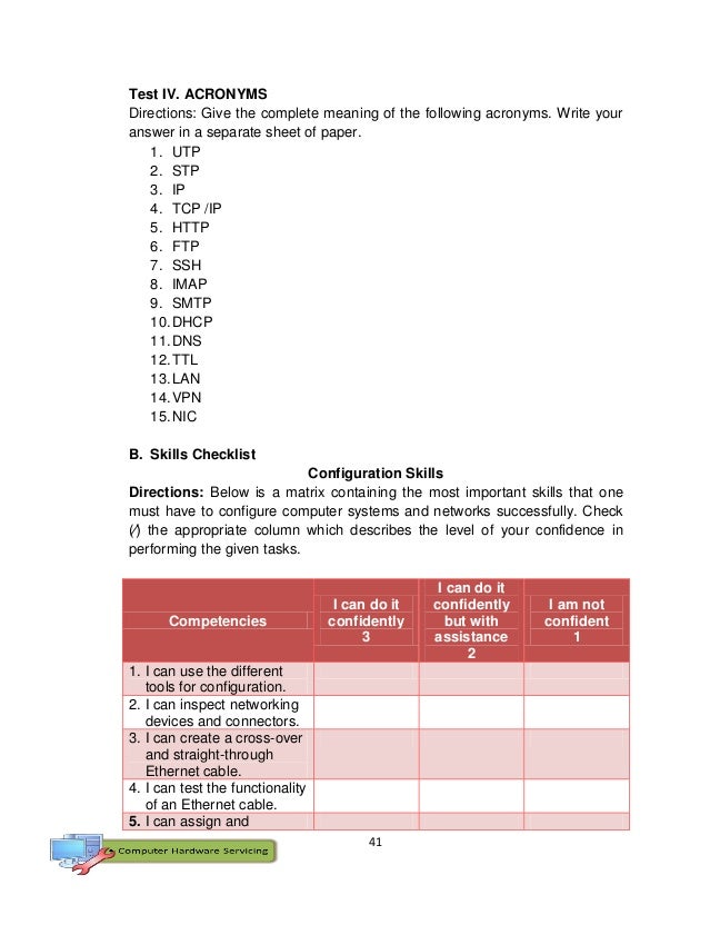 Worksheets Grade 10 Report With Level 7 And 6 And 4 k 12 module in tle ict grade 10 all gradings