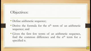 GRADE 10 arithmetic sequence power.pptx
