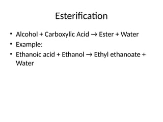 Comprehensive Grade 10 Chemistry: Carboxylic Acids and Esterification ...