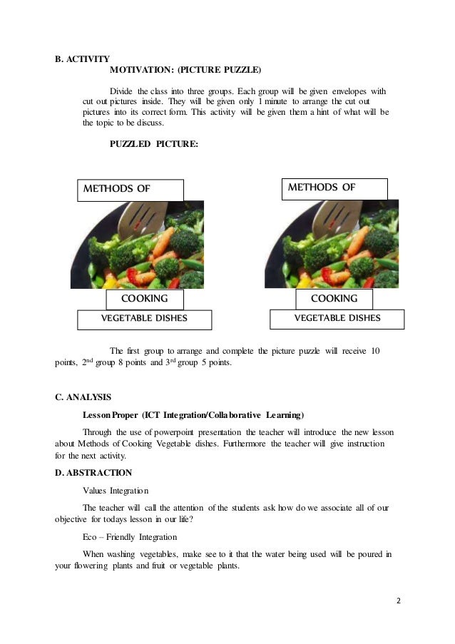 LP Cookery 10 Prepare Vegetable Dish
