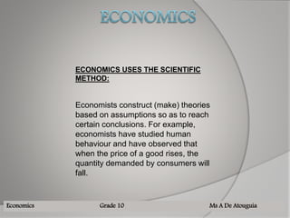 Grade 10 economics lesson 2 | PPTX