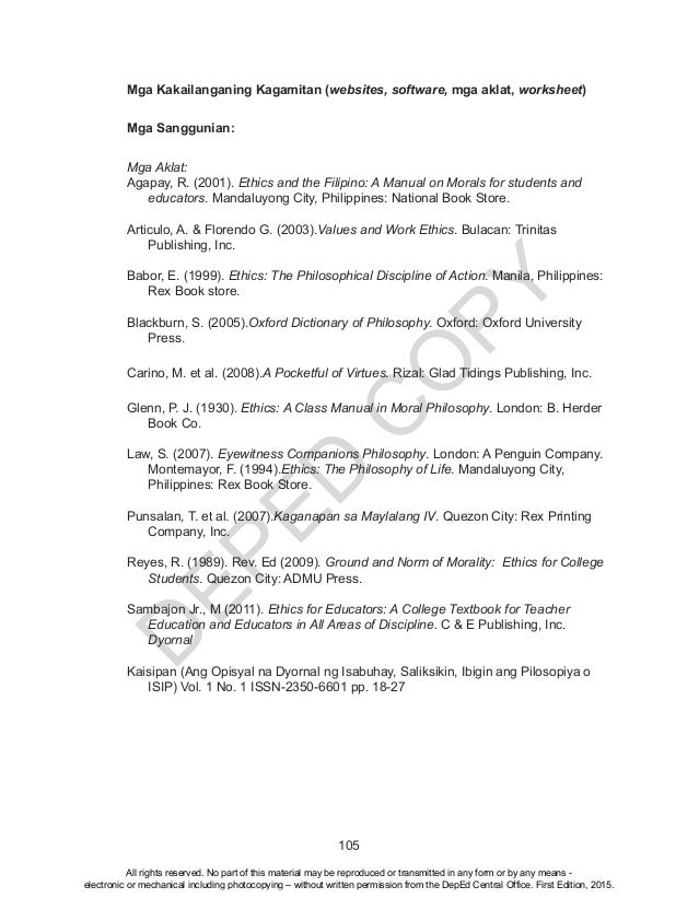 Grade 10 esp lm yunit 2