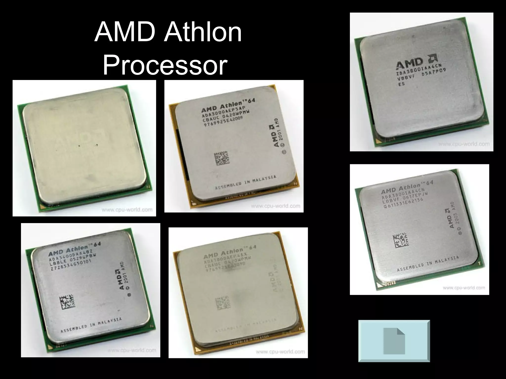 AMD Athlon
Processor
 