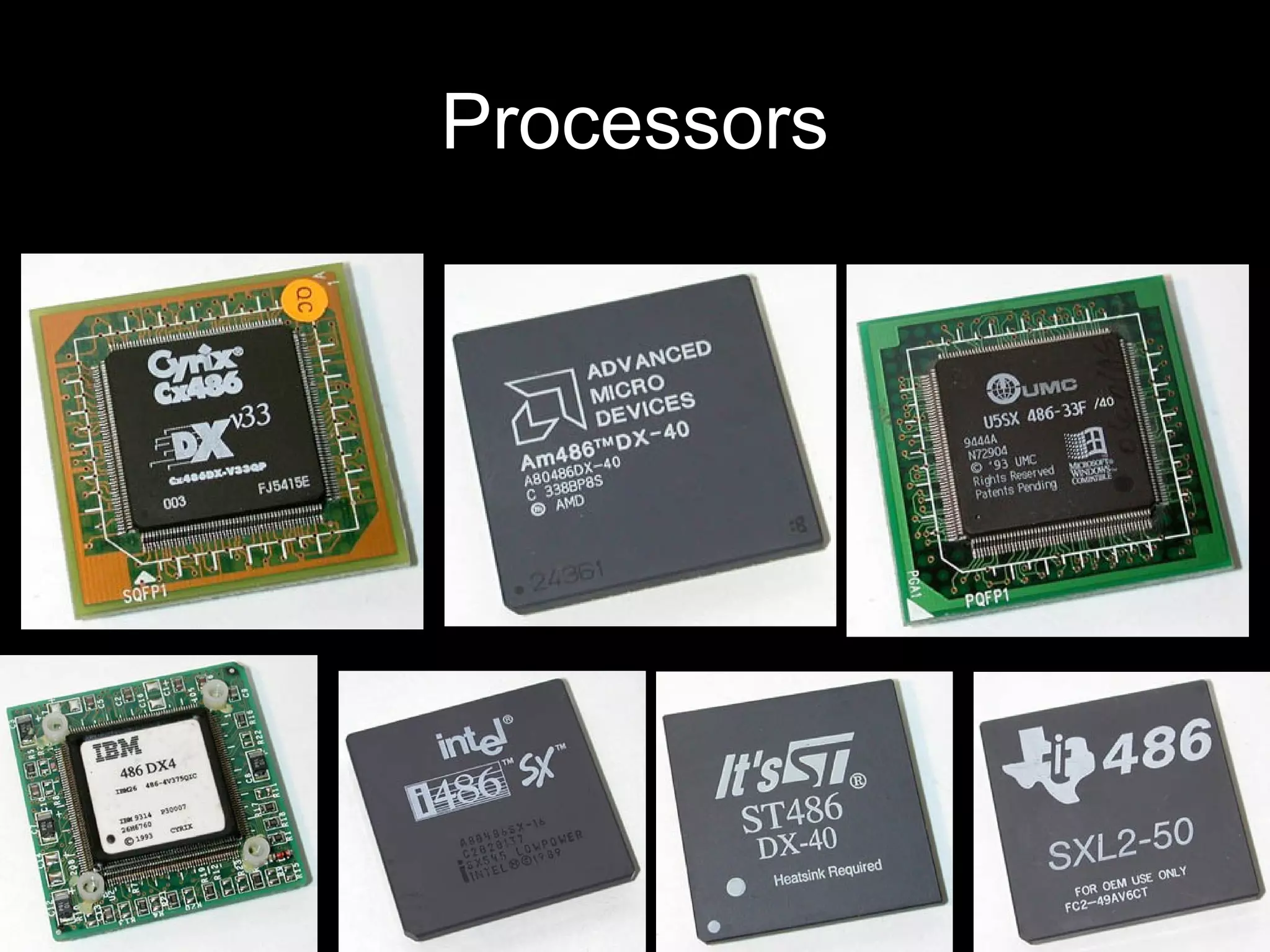 Processors
 
