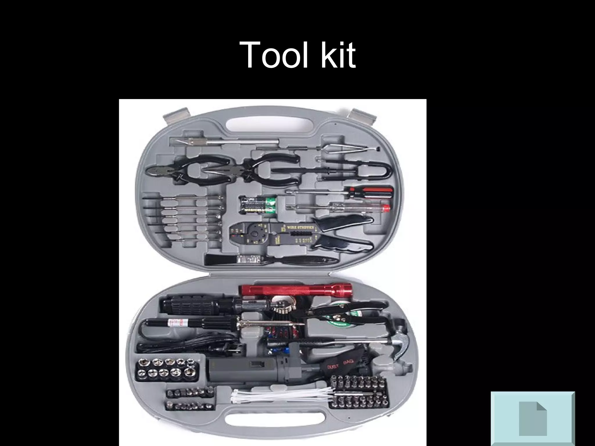 Tool kit
 