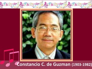 Constancio C. de Guzman (1903-1982)
 