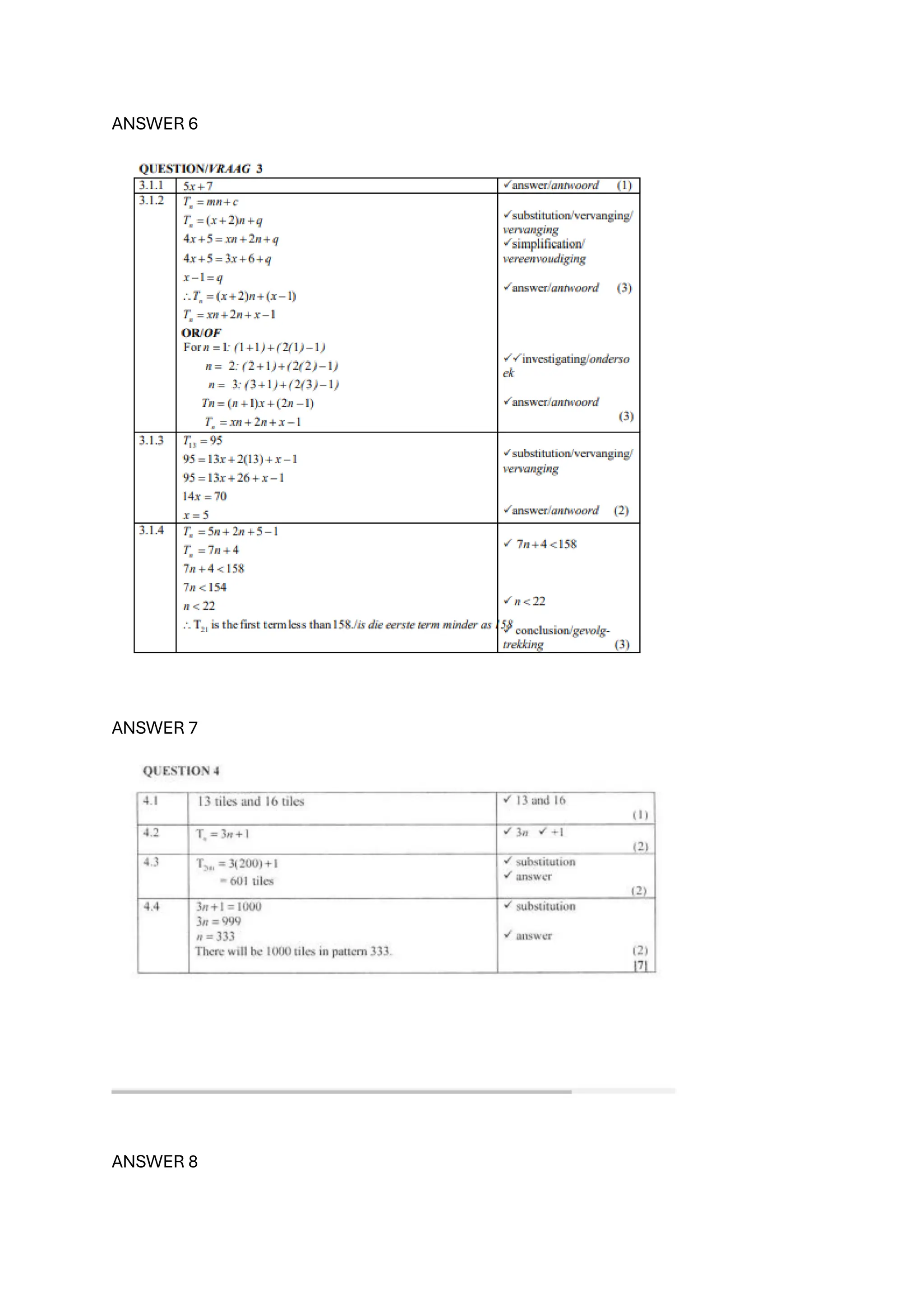 ANSWER 6
ANSWER 7
ANSWER 8