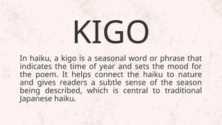 GRADE 10 PPT QUARTER 3 ENGLISH - HAIKU POEMS | PPTX