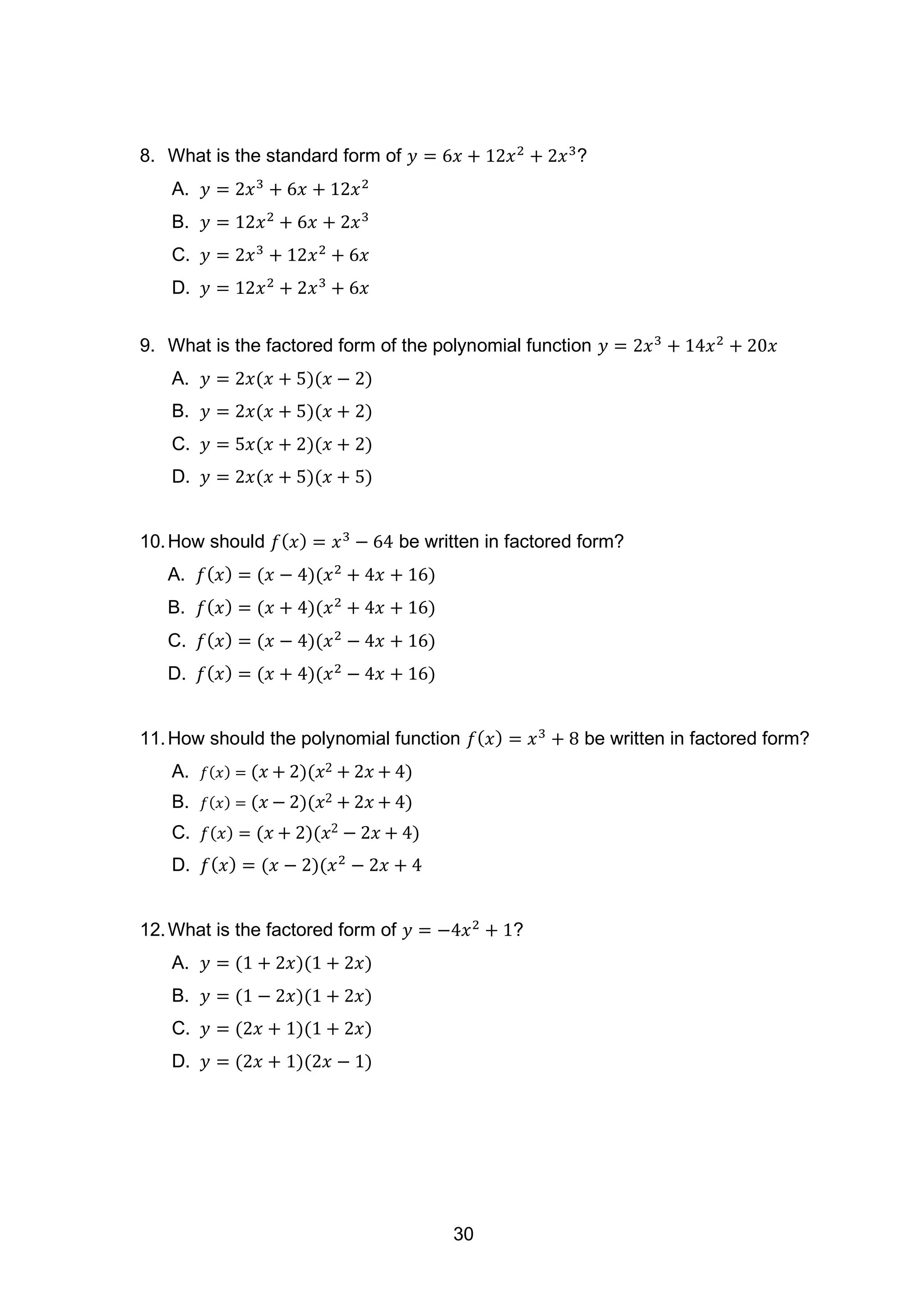 Grade10 Quarter2 Module1 Illustrating Polynomial Functions Version3 Pdf Grade10 Quarter2 Module1 Illustrating Polynomial Functions Version3 Pdf