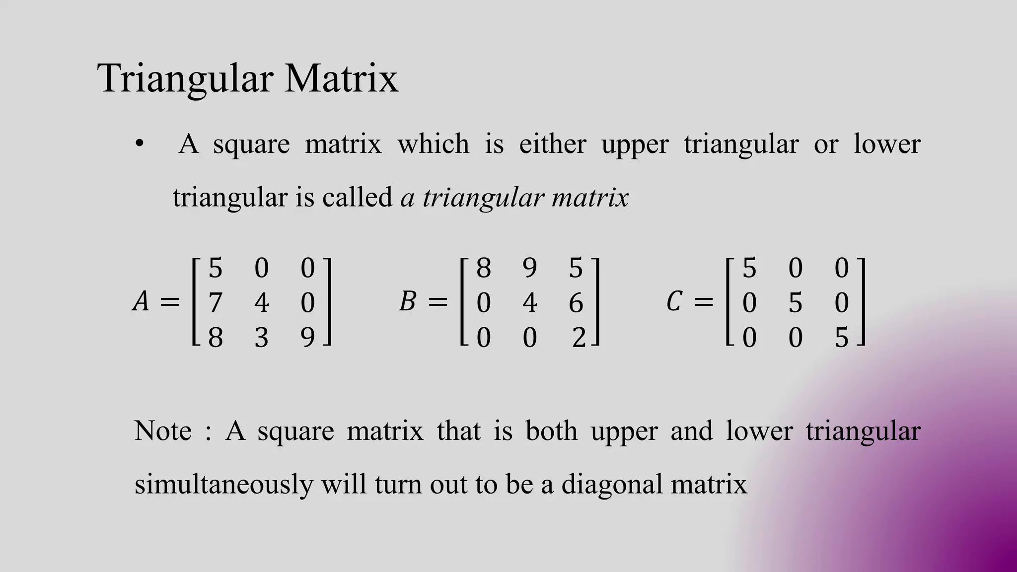 Types of Matrics | PDF | Physics | Science