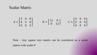 Types of Matrics | PDF