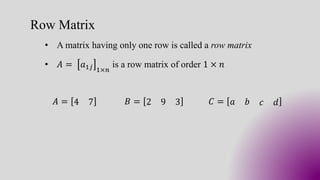 Types of Matrics | PDF