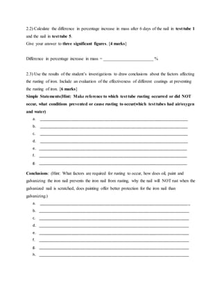 Is 11:15 Rusting Grade 11 rusting and recycling | DOCX