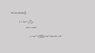 Grade 12 math differentiation-parametric functions | PPTX