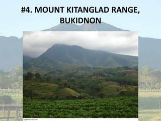 #4. MOUNT KITANGLAD RANGE,
BUKIDNON
 