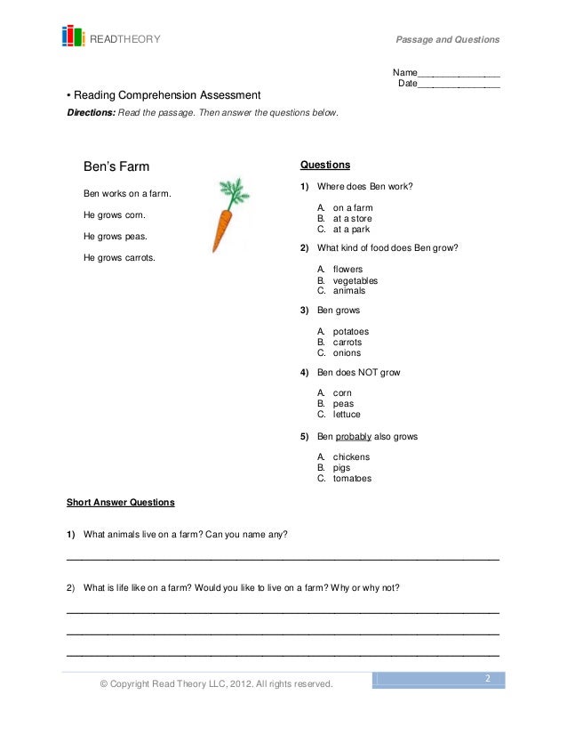 Grade 1 Assessment Test Worksheets English