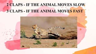Tempo Example Using Animals Grade 1 Music and Arts Tempo / W2d and 3d art | PPTX