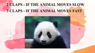 Tempo Example Using Animals Grade 1 Music and Arts Tempo / W2d and 3d art | PPTX