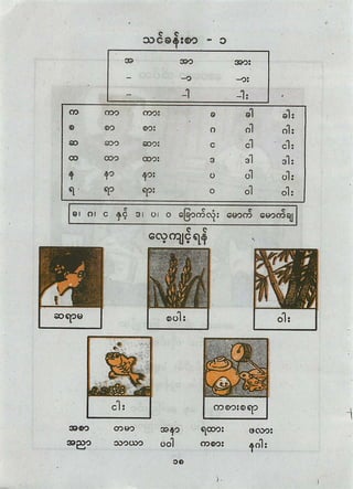 grade1 myanmar