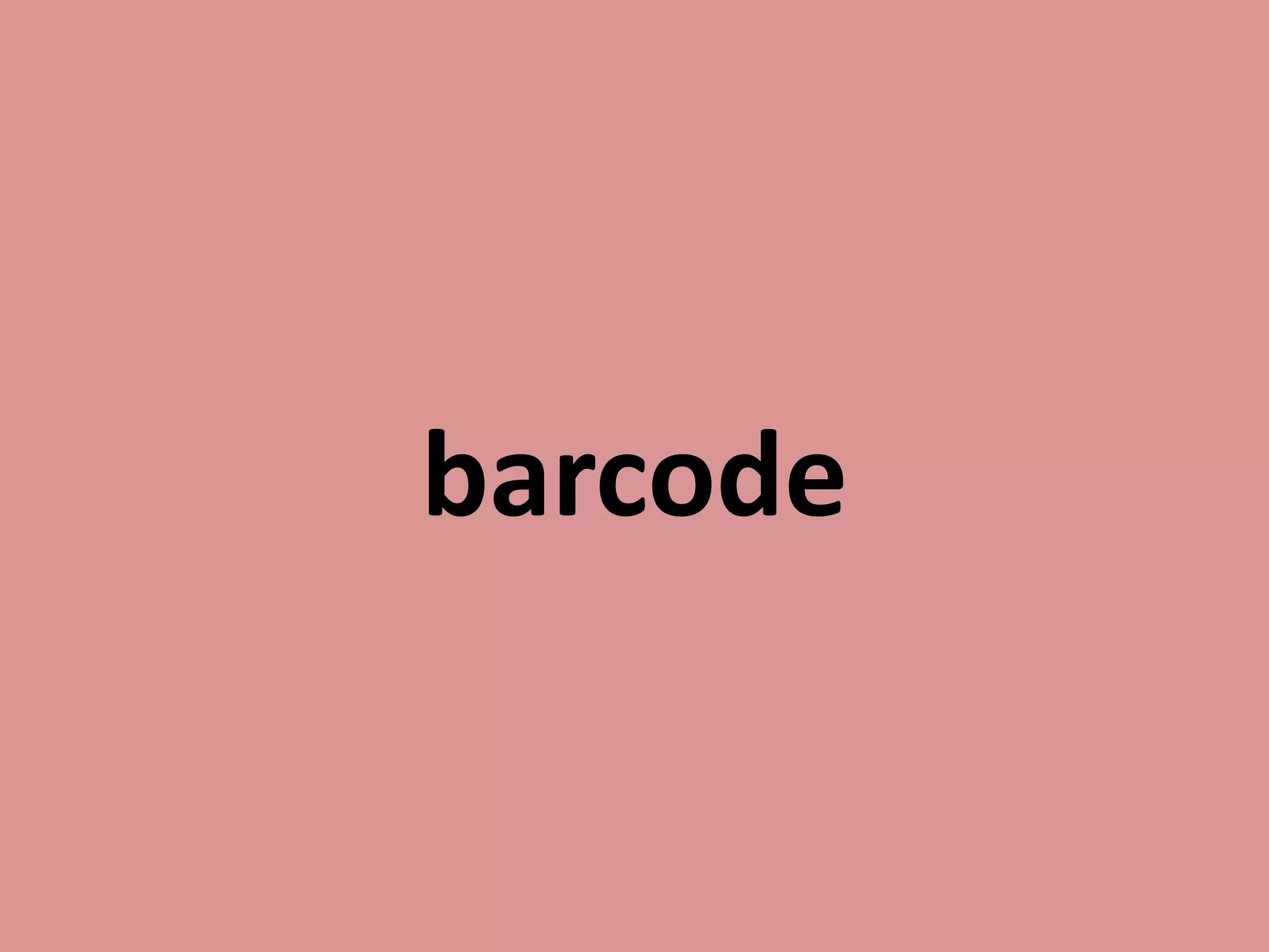 barcode
 