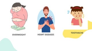 OVERWEIGHT HEART DISEASES
TOOTHACHE
 