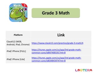 Grade 3 Math Overview ClassK12 | PDF